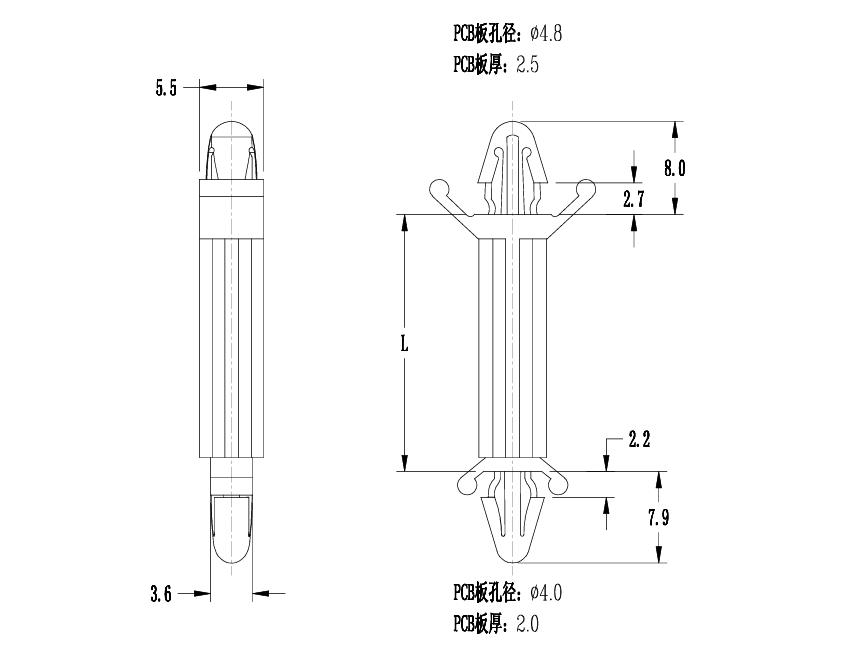 PC板间隔柱 CS-1016